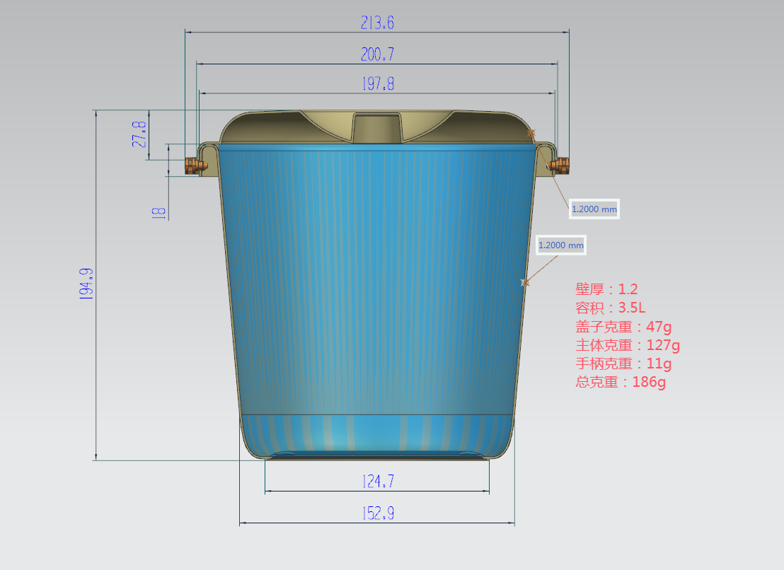 make   big bucket new mold for my dear boss